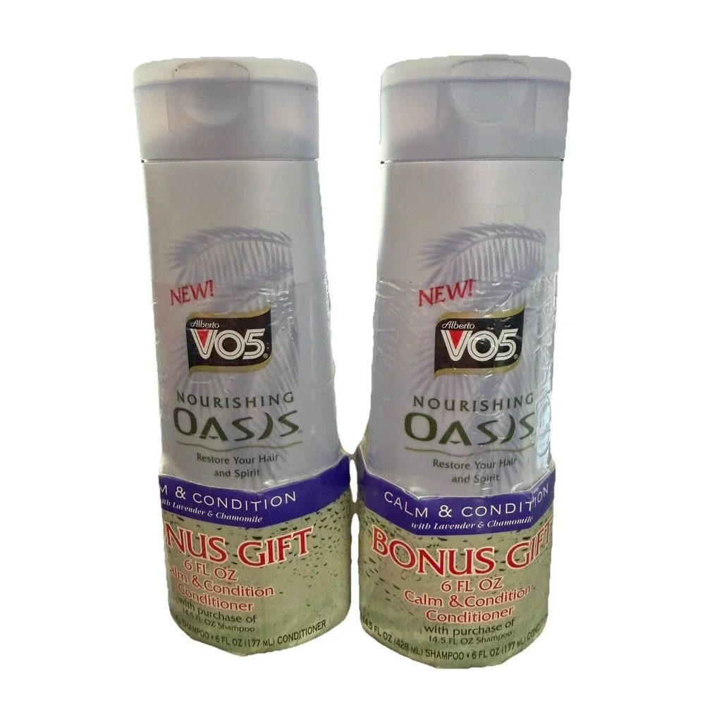 Lot Alberto VO5 Nourishing Oasis Calm & Condition Shampoo Lavender Chamomile New
